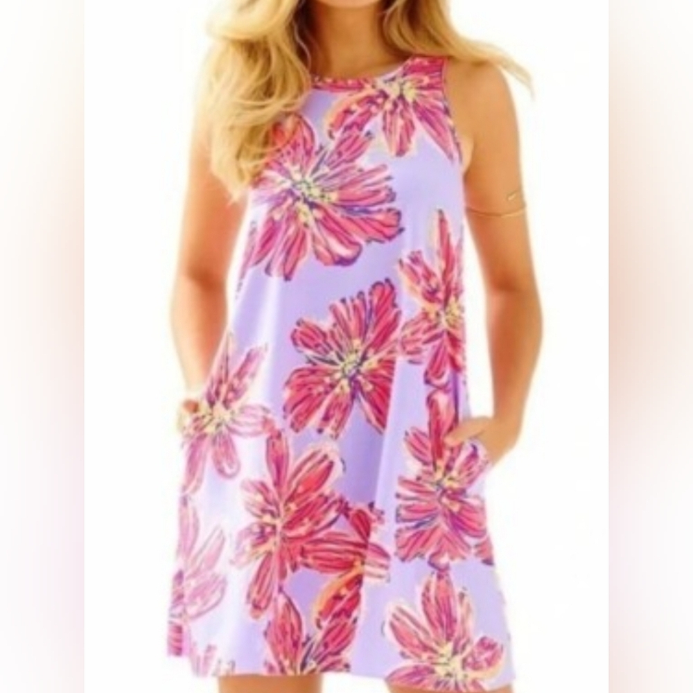 Lilly Pulitzer Vibrant Floral Halter Dress